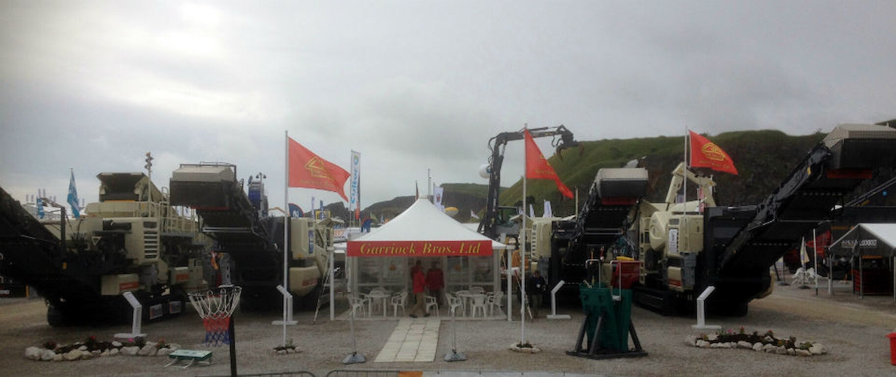 Looking onto the front of the stand