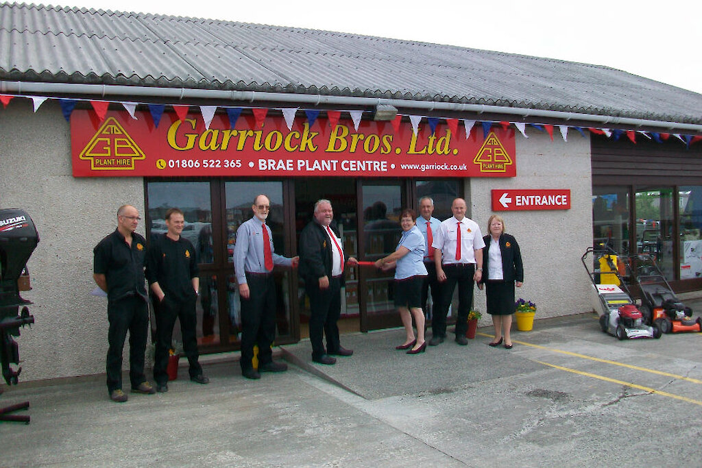 Cutting the ribbon/official opening