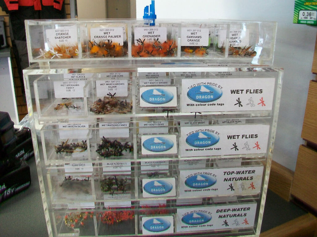 Wide selection of flies