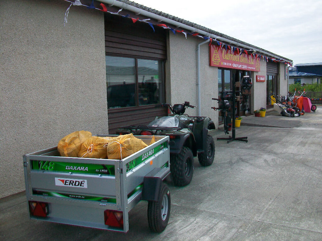 Some of the stock displayed outside