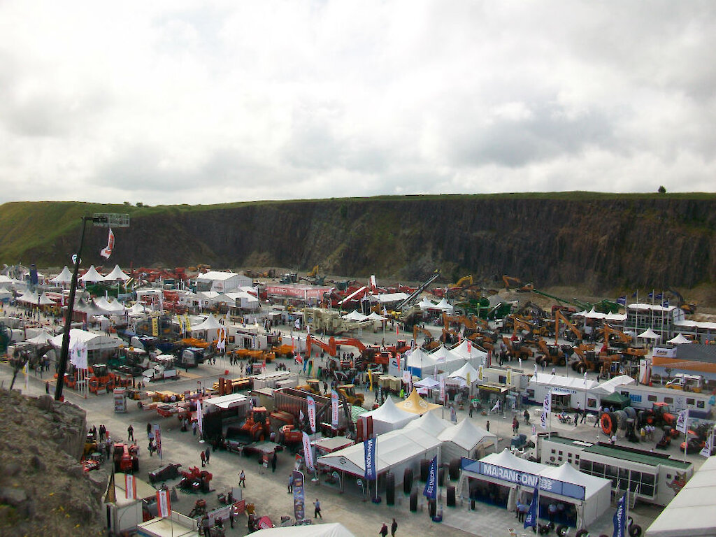 Looking down into the main section of Hillhead Quarry