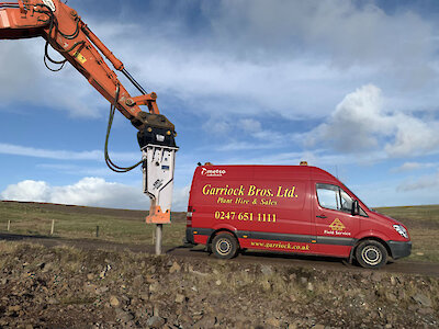 NEW ROCK BREAKER FOR HITACHI ZX470 ARRIVED AT OUR BRINDISTER QUARRY image